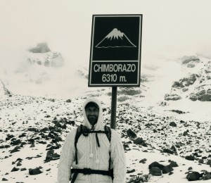 Personal Trainer René Bergmann am 6310 Meter hohem Berg Chimborazo in Ecuador. Training für die Herausforderungen des Lebens.